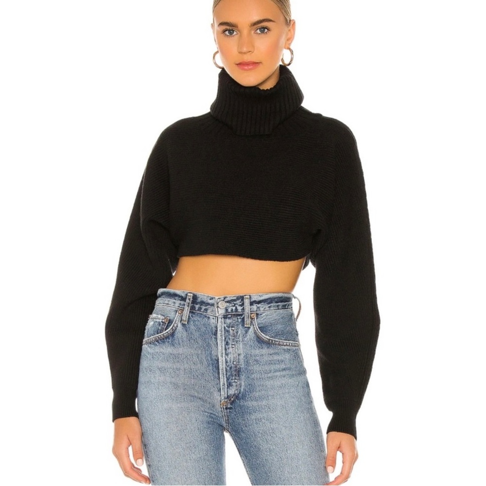 L’Academie Maven crop turtleneck sweater